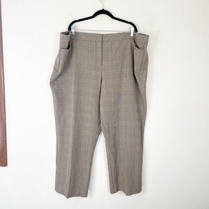 NEW Avenue Plaid Slimming‎ Trouser Pants Size 28 Work Office Tummy Control